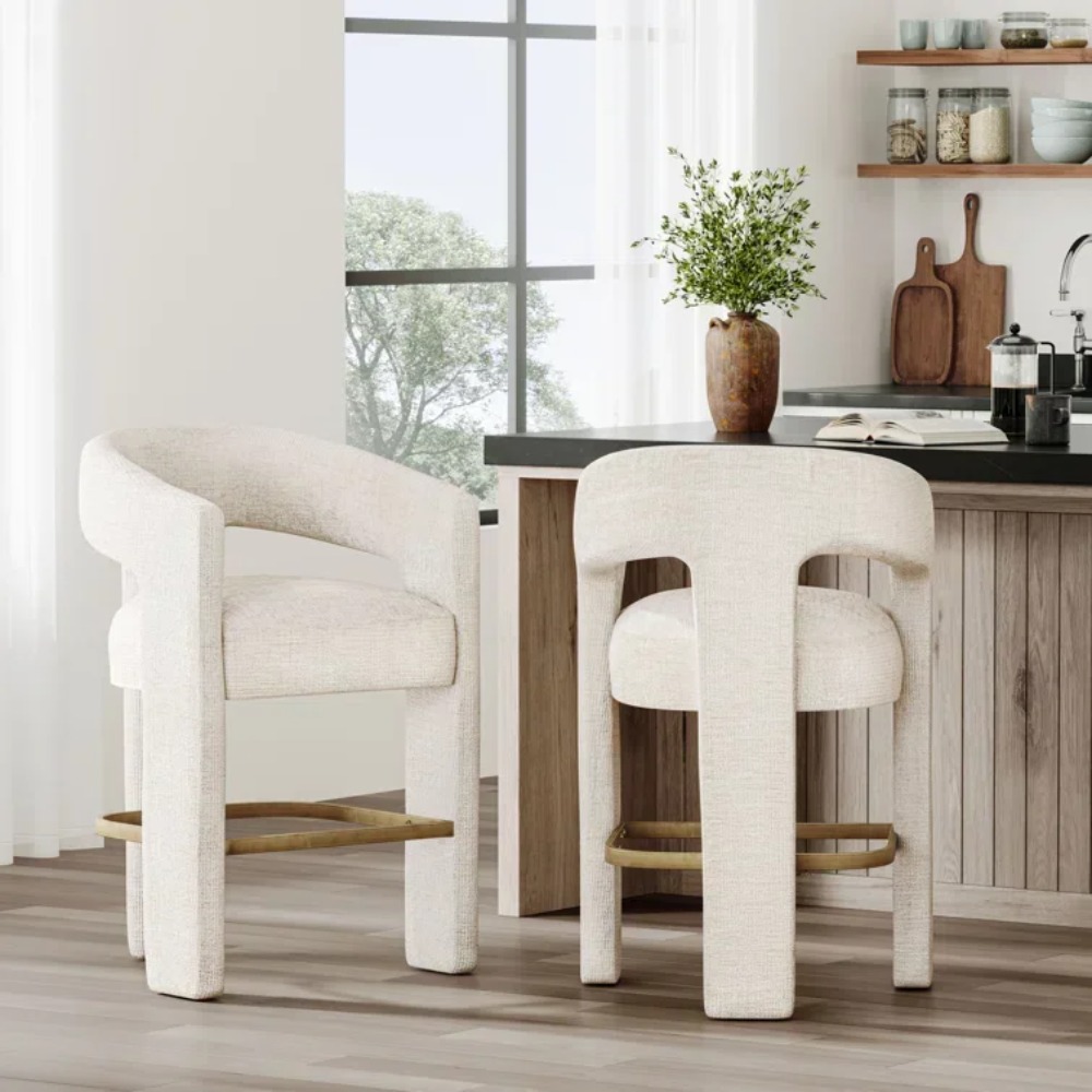 Home Bar Stools - Современный мягкий табурет-стойка, бархатный кухонный барный