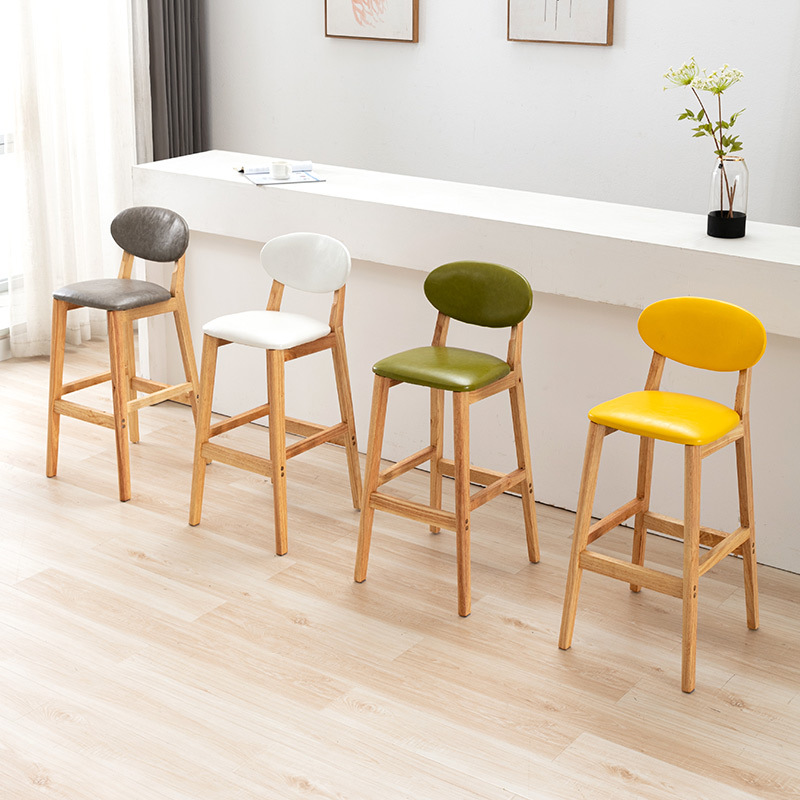 Home Bar Stools - Простые барные стулья из массива дерева,