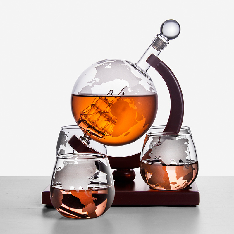Круглый графин, креативный сте – обзор и цена Decanter Globe Set