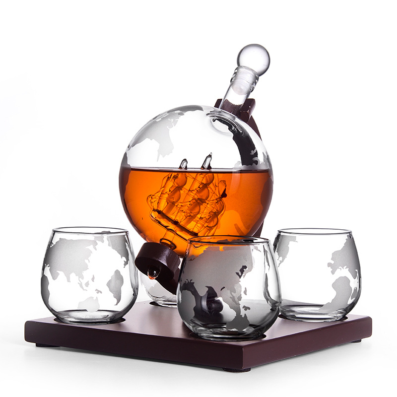 Круглый графин, креативный сте – обзор и цена Decanter Globe Set